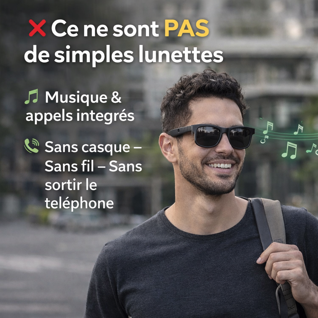 🕶️ Lunettes Intelligentes Connectées Technologie discrète. Liberté totale. Style premium.