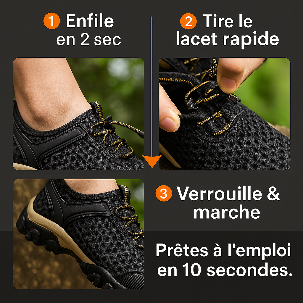 🥾 CHAUSSURES OUTDOOR RESPIRANTES – CONFORT & STABILITÉ