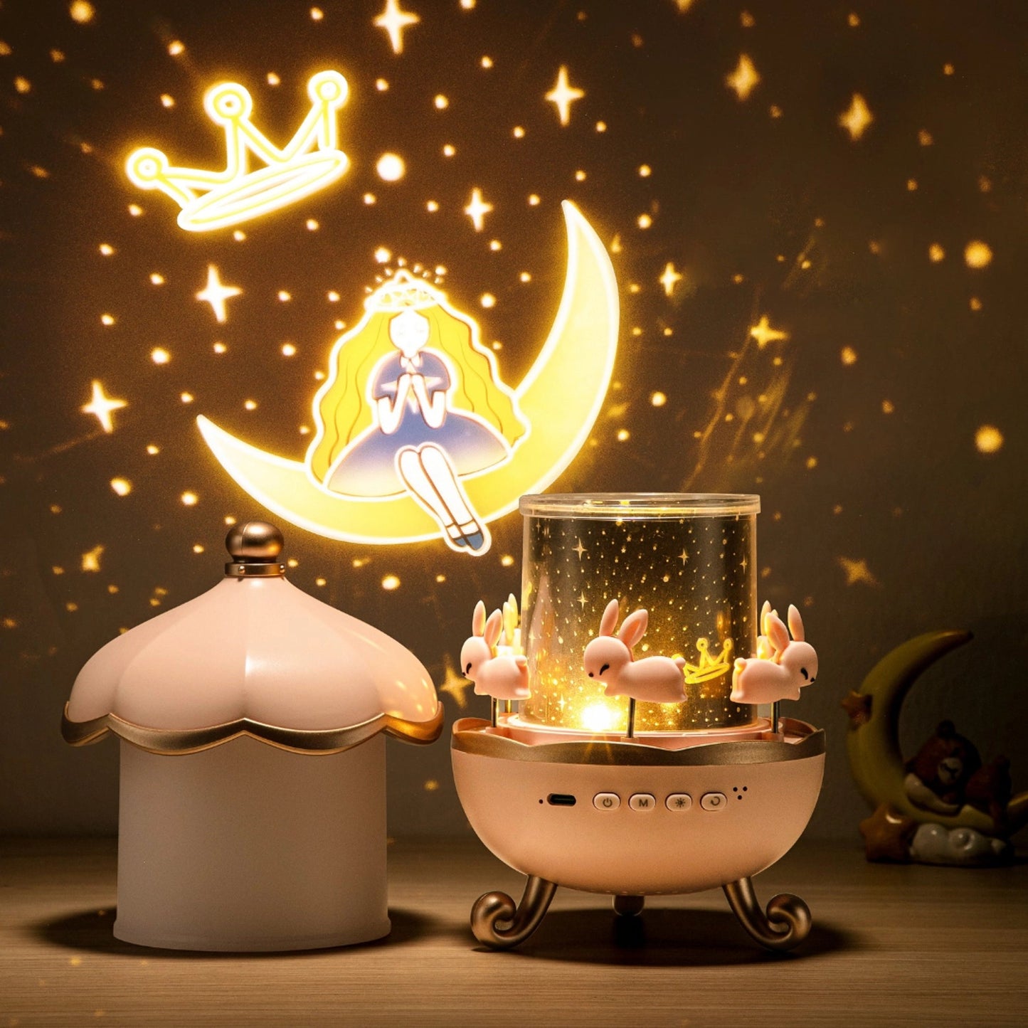✨ Veilleuse Projecteur Féérique – Des Nuits Magiques Pour Votre Enfant 🌙