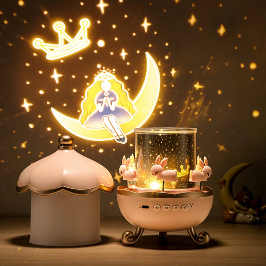 🌊 Projecteur Veilleuse Sirène Magique – Lampe LED Enfant avec Univers Marin Féérique ✨