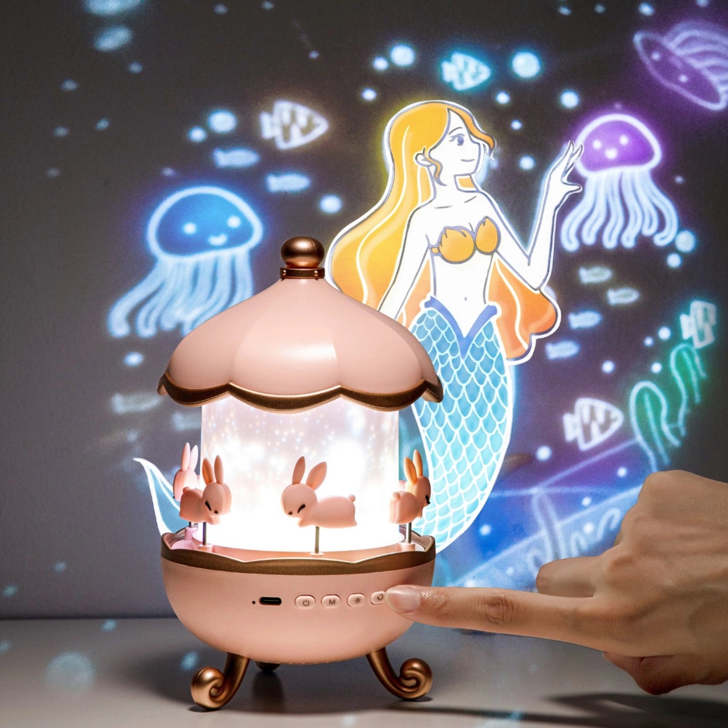 ✨ Veilleuse Projecteur Féérique – Des Nuits Magiques Pour Votre Enfant 🌙