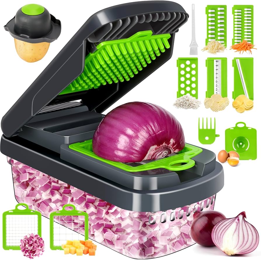🥗 Hachoir Premium 12-en-1 – Le Secret des Cuisines Rapides & Propres ⭐ Un outil indispensable pour toutes les cuisines modernes.