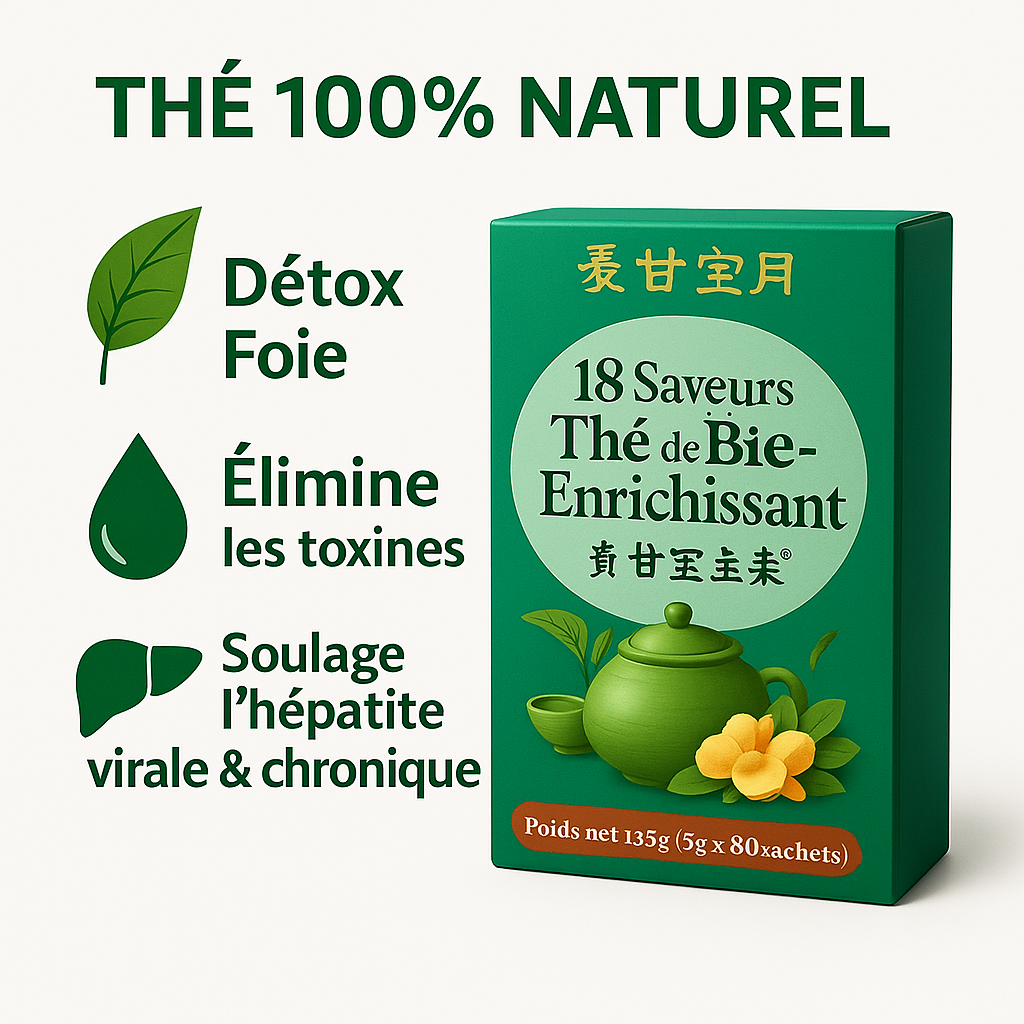 Thé de Bien-Être Enrichissant – Solution Naturelle Contre l’Hépatite (18 Saveurs)