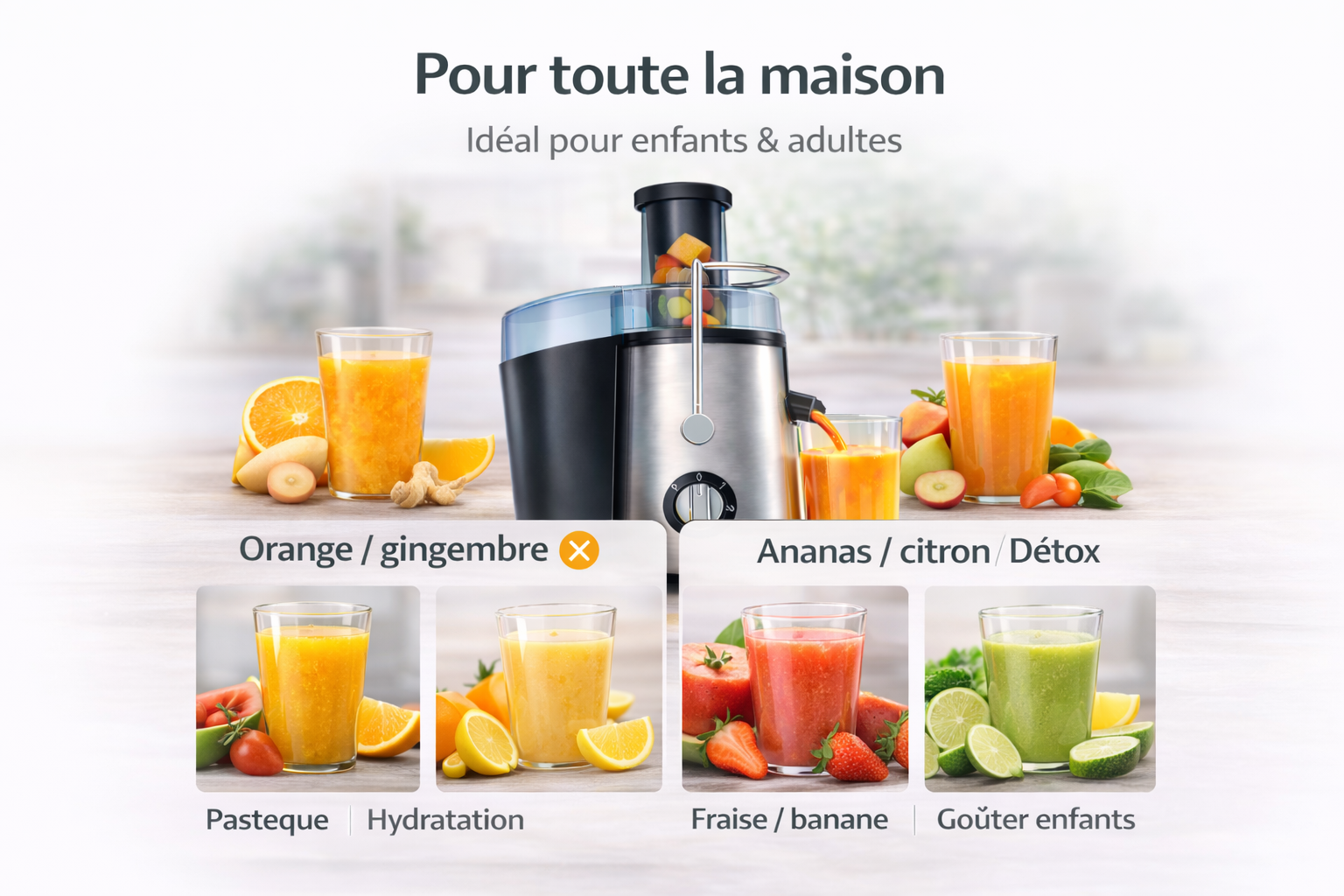 EXTRACTEUR / CENTRIFUGEUSE À JUS
