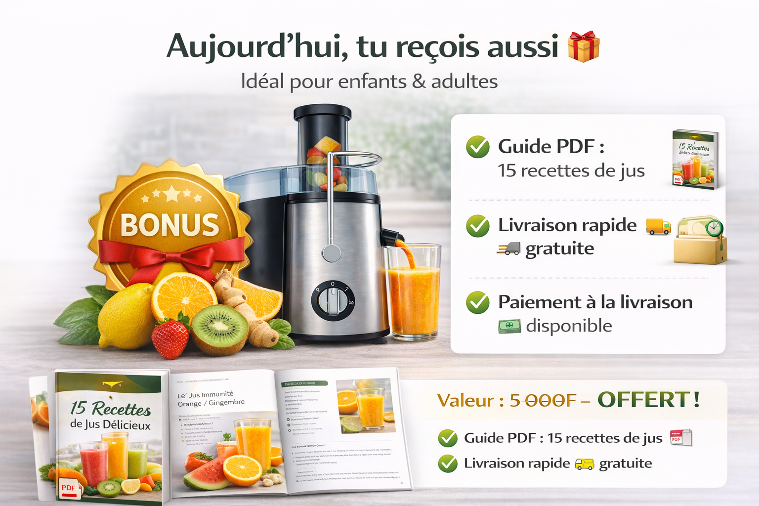 EXTRACTEUR / CENTRIFUGEUSE À JUS