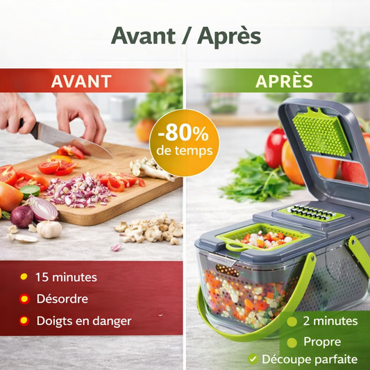🥕 COUPE-LÉGUMES MULTIFONCTION 12-EN-1