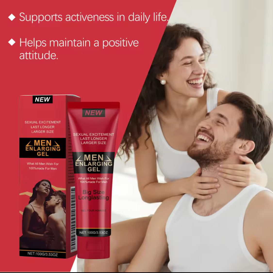 PRODUIT de soins corporels pour Homme original. Maxman crème d’agrandissement longue durée , gel pour adultes pour homme grande taille