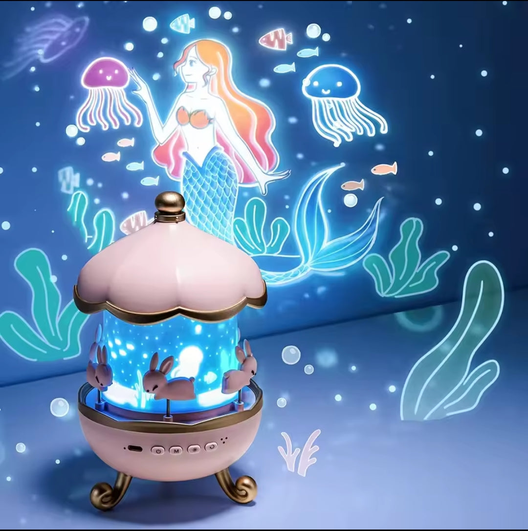 Projecteur Sirène 3D & Veilleuse Magique pour vos enfants